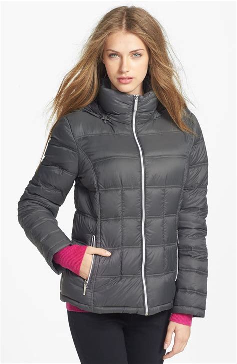 michael kors down packable jacet with hood|Michael Kors packable jacket.